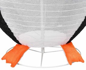 Havas pingvin figura Meleg fehér 78 x 88 x 180 cm szövet