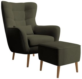 Fotel lábtartóval Veneza VZ1  (oliva + bükk). 1098946