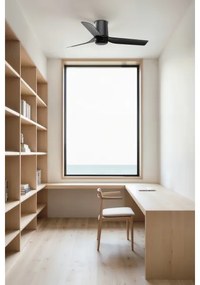 FARO 33834-Mennyezeti ventilátor MINI PUNT TUB S fekete átm. 90 cm + távirányítás