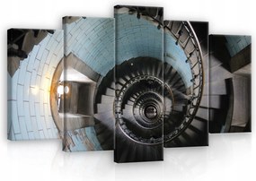 Vászonkép 100x60 Spirális lépcső mélység perspektíva mozgás építészet fény