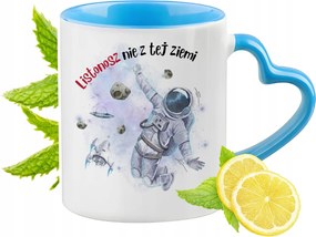 Postásnak Kék Bögre Szív Alakú Füllel Ajándék