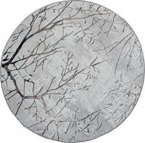 Szőnyeg Kerek Fényes 160cm Nappali Hálószoba Glamour