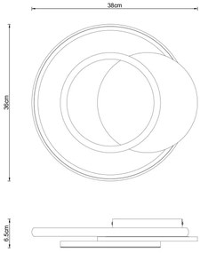 Globo 67331G-24 - LED Mennyezeti lámpa JULIO LED/24W/230V