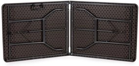 Catering készlet asztal + 2 pad 180cm Wooden Brown
