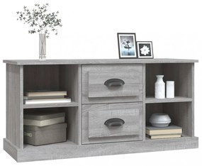 szürke sonoma színű szerelt fa TV-szekrény 99,5x35,5x48 cm