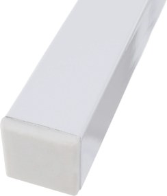 Kerti rakásolható szék, fehér acél/világosszürke, DORIO