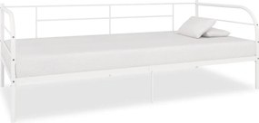 vidaXL fehér fém kanapéágy-keret 90 x 200 cm