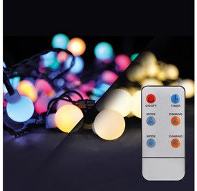 Brilagi Brilagi - LED RGBW Karácsonyi kültéri lánc 100xLED/8 funkció 15m IP44 + távirányító BG0377
