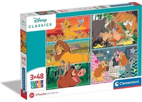 Gyermek puzzle - Disney - 3x48 db