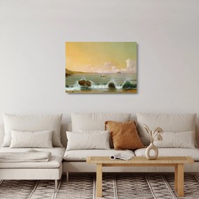 Üveg kép - Martin Johnson Heade, Rio de Janeiro Bay, reprodukciók (70x50 cm)