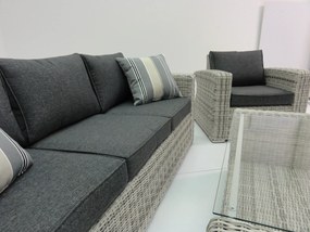 Montana white-wash rattan kerti bútor