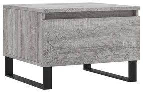 2 db szürke sonoma szerelt fa dohányzóasztal 50 x 46 x 35 cm