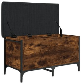 füstös tölgy színű szerelt fa tárolópad 82 x 42 x 45 cm