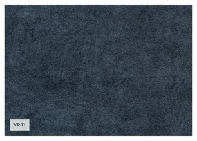 Sötétkék bársony kinyitható kanapé 225 cm Charming Charlie – Miuform