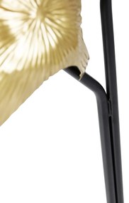 Keleti állólámpa sárgarézzel és fekete színben, 2 lámpás - Louka