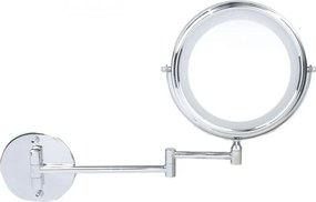 Erga Eda, LED megvilágítású sminktükör ø20 cm, króm, ERG-YKA-CH.EDA