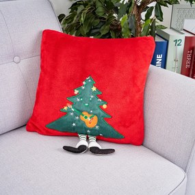 4Home Merry Christmas tree karácsonyi párnahuzat,40 x 40 cm