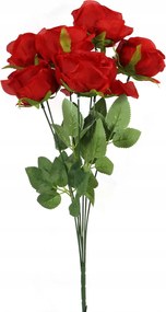 Műrózsa Csokor piros szín Rózsa Virágok