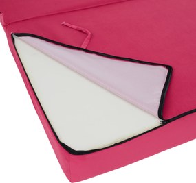Összecsukható matrac/fotel, 2v1, rózsaszín magenta, VEDIS
