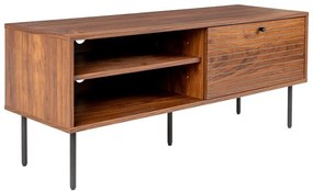 Barna TV-állvány diófa dekorral 120x50x40 cm Stripes – White Label