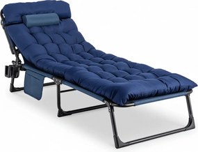 Kerti napozóágy sötétkék színben – SATURN