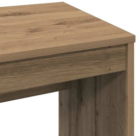 Íróasztal kézműves tölgy 90x40x72 cm műszaki fa