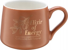 Karamell porcelán bögre 340 ml kávéhoz és teához 1 db