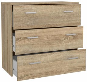 GARBO 3 komód, sonoma tölgy