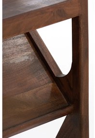 Barna akácfa könyvespolc 120x160 cm Yuki – Light &amp; Living