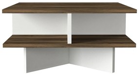 Dohányzóasztal Hamton - Walnut, White