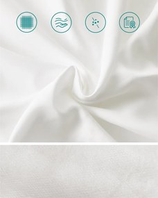 Puha párna, 800g töltettel, 60°-on mosógépben mosható, tárolótáskával, fehér 40x80cm