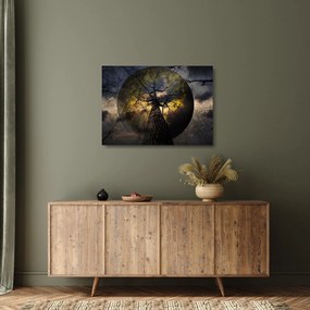Kép - Titokzatos ég (üvegen) (70x50 cm)