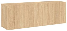 2 db sonoma tölgy színű fali TV-szekrény 60 x 30 x 41 cm