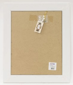Klasszikus stílusú élcsiszolt szögletes fali tükör faragott fehér blondel keretben 62x52x3cm