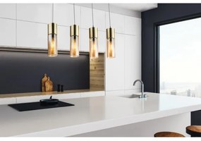 GLOBO 21000-4HM - Csillár zsinóron ANNIKA 4xE27/25W/230V réz