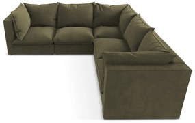 Khaki sarokkanapé Manao – Makamii