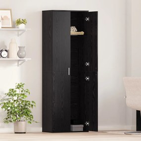 Fekete tölgy magas szekrény 60x35x180 cm Mérnöki fa
