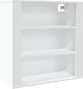 vidaXL fehér szerelt fa faliszekrény 80x33x80 cm