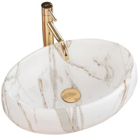 Rea Linda Lava mosdó, 49 x 34 cm, kőmatt lávautánzat, REA-U8568