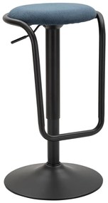 Petróleum színű-fekete kárpitozott állítható magasságú bárszék (ülésmagasság 61 cm) Destiny – Mauro Ferretti