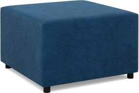 Zeus puff, kordbársony, 70x70, kék