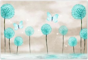 Poszterek 185x125 Pillangók Türkiz világ