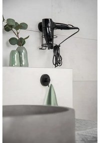 Vacuum-Loc® Milazzo fekete fali hajszárító tartó - Wenko
