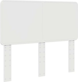 vidaXL Fejtámla Fényes Fehér 135 cm Faanyag