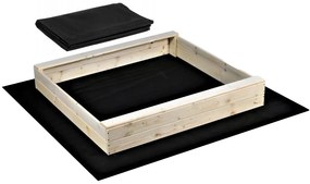 Homokozó 120cm + agrotextília