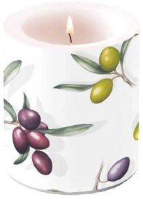Delcious olives átvilágítós gyertya - 10x10cm