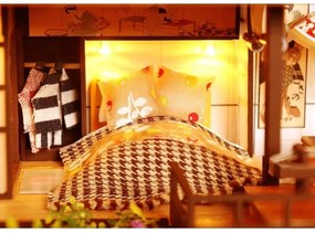 2Kids Toys - Miniatűr Honosná sakurová villa házikó 2xAAA elemmel