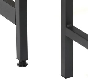 Étkezőgarnitúra 2 paddal, 110x60x75 cm méretben, MDF kivitelben, tölgy színben AUT-G1175 OAK