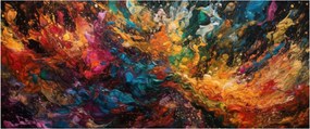 Kép - Színes absztrakció II. (120x50 cm)
