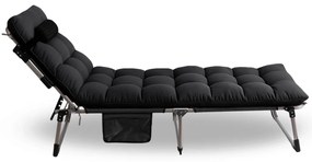 Kempingágy Fekete VENUS